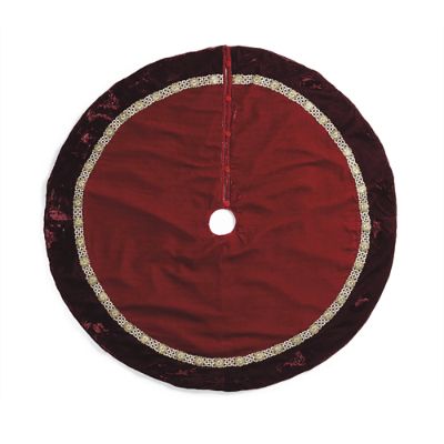 Parisian Christmas Velvet Tree Skirt | Frontgate