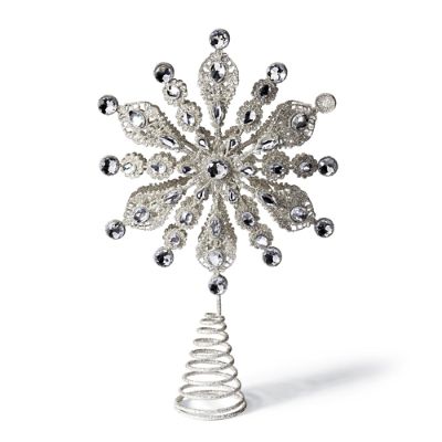 Crystal Snowflake Tree Topper Frontgate