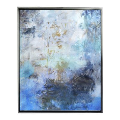 Abstract Blue I Framed Outdoor Canvas | Frontgate