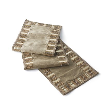Golden Holiday Table Runner | Frontgate
