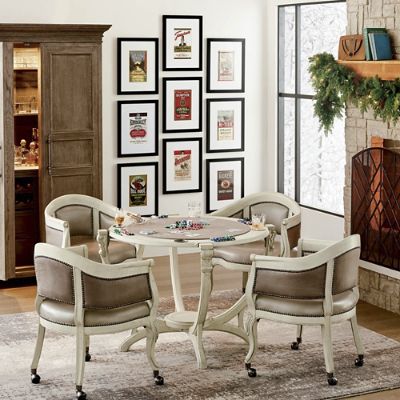 Montgomery Game Table and Four Chairs | Frontgate
