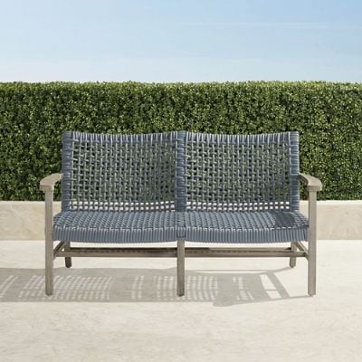 Isola Loveseat in Harbor Blue Finish | Frontgate