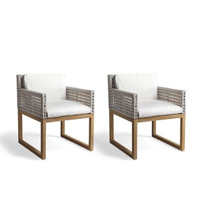 Palisades Set Of Two Dining Chairs With Cushions Frontgate