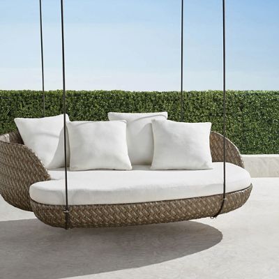 Malia Hanging Daybed in Pebble Finish Frontgate