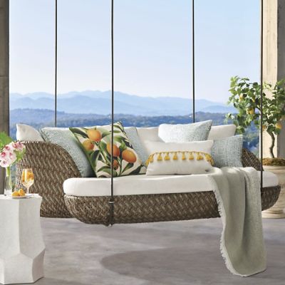 Malia Hanging Daybed in Pebble Finish