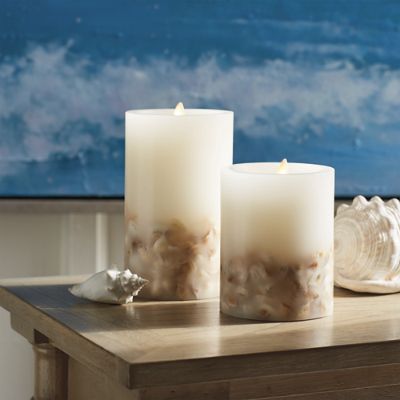 Dream Candle with Shells Frontgate