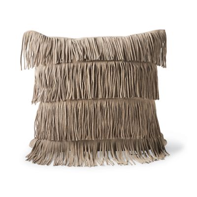 Suede Fringe Decorative Pillow Frontgate