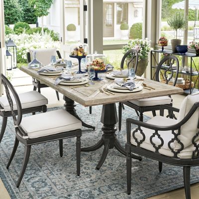 Avery Dining in Slate Finish | Frontgate