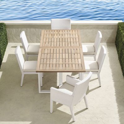 Peres teak dining set discount