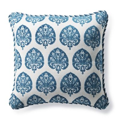 Denby Velvet Peacock Outdoor Pillow Frontgate
