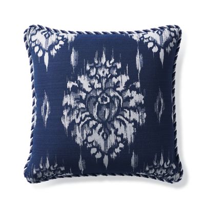 Hillcrest Ikat Indigo Outdoor Pillow 