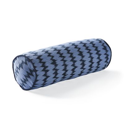 Dawei Stripe Air Blue Indoor Outdoor Bolster Pillow Frontgate