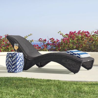 Celine Handpainted Accent Stool with Gio Ponti Inspired Design