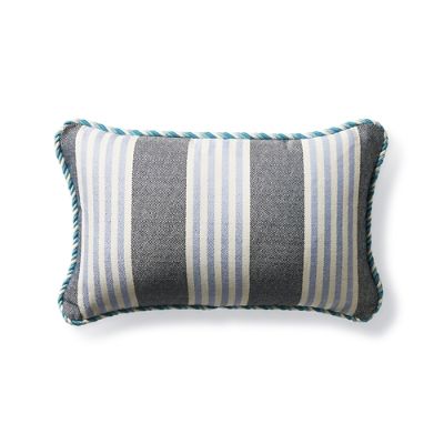 Blue Outdoor Lumbar Pillow