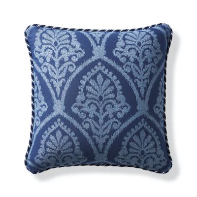 Timeless Ikat Cobalt Outdoor Pillow | Frontgate