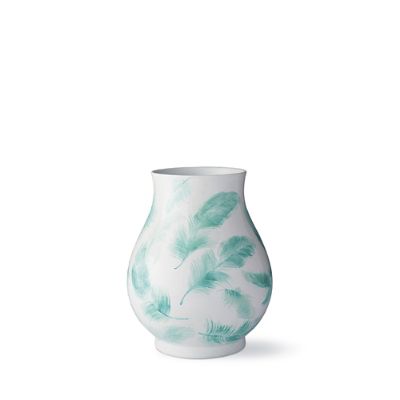 Feather Aqua Ming Flared Vase Frontgate