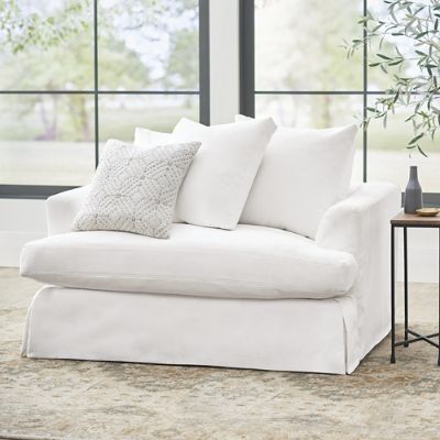 Chair and a best sale half with ottoman slipcover