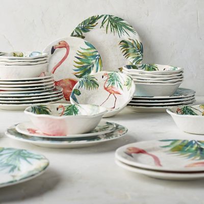 Flamingo Melamine Serving Platter Frontgate