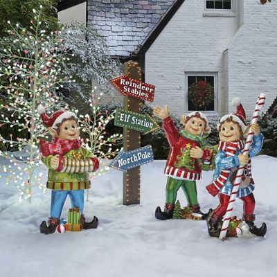 Led Christmas Direction Sign Frontgate