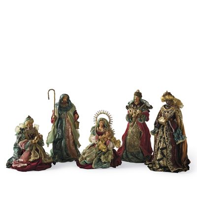 Mark Roberts Festive Nativity Scene, Set of Five | Frontgate