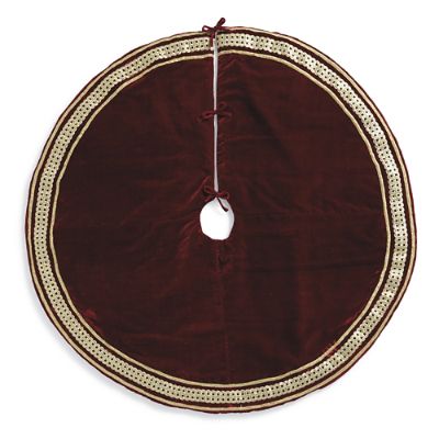 Velvet Gold Jeweled Trim Tree Skirt Frontgate