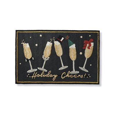Holiday Cheers Door Mat Frontgate