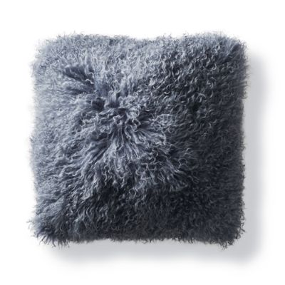 Mongolian Fur Decorative Pillow Cover, Frontgate