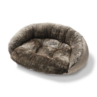 Chinchilla Faux Fur Pet Bed Frontgate