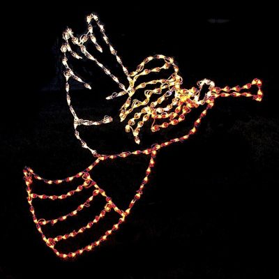 Angel with Trumpet Lighted Display | Frontgate