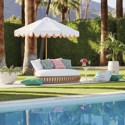 Lana Teak Daybed with Cushions Frontgate