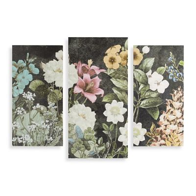 Bloom Triptych Wood Art | Frontgate