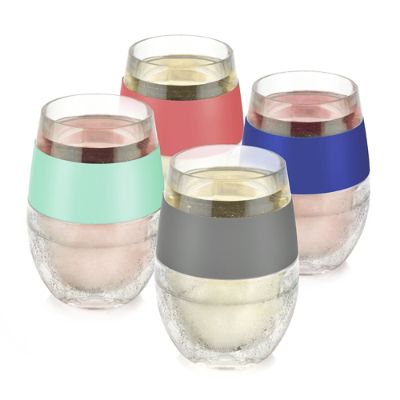 FREEZE Assorted Cooling Wine Glasses, Set of Four Frontgate