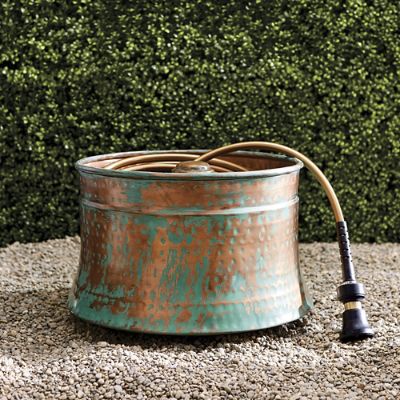 Patina Copper Hose Pot Frontgate