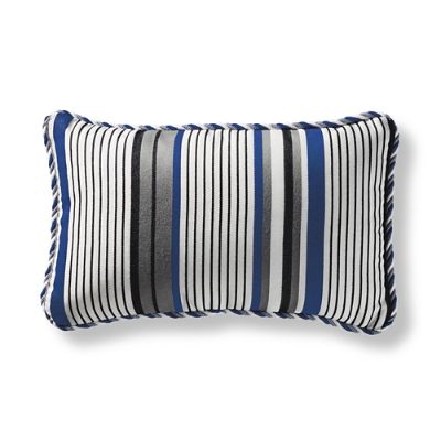 Westlake Stripe Midnight Lumbar Pillow | Frontgate