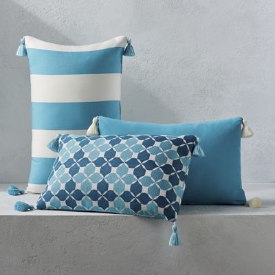 Outdoor Lumbar Pillow with Tassels Frontgate