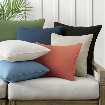 Solid Piped Pillow Grandin Road