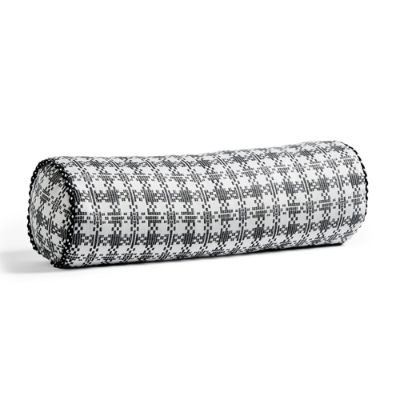 Vero Check Onyx Bolster Pillow Frontgate