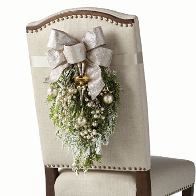 Gilded Elegance Chair Back Swags Set Of Two Frontgate