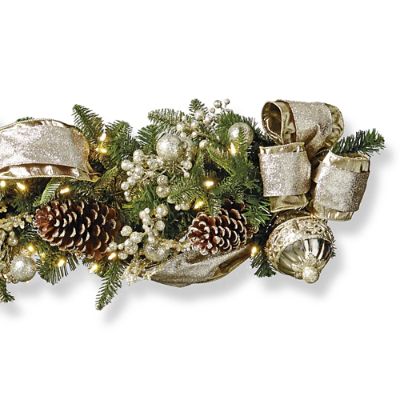 Gilded Elegance Cordless Outdoor 6' Garland Frontgate