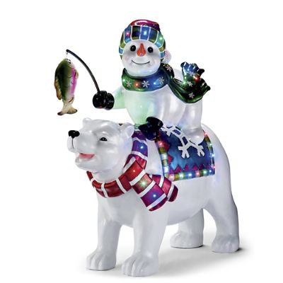 holiday living lighted polar bears