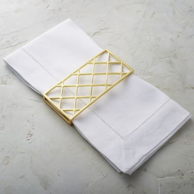 Trellis Napkin Wraps, Set of Four Frontgate
