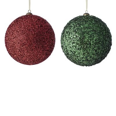 Large Beaded Ball Ornaments, Set of Six | Frontgate