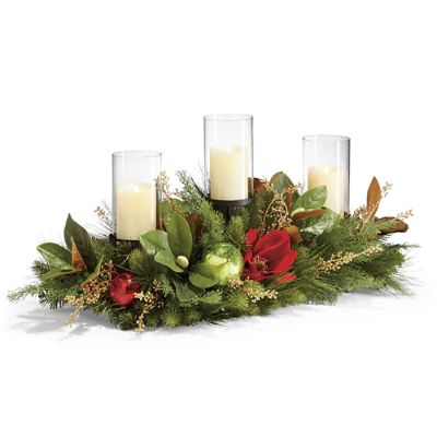 Christmas Tidings 3 Candle Holder | Frontgate