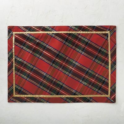 Holiday Plaid Placemats, Set of Four Frontgate