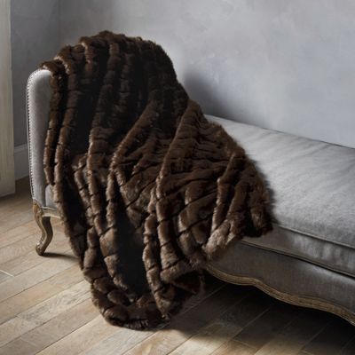 Luxury Faux Fur Throw Frontgate   162370 Main