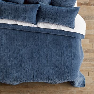 Laney Quilted Velvet Bedding Collection Frontgate
