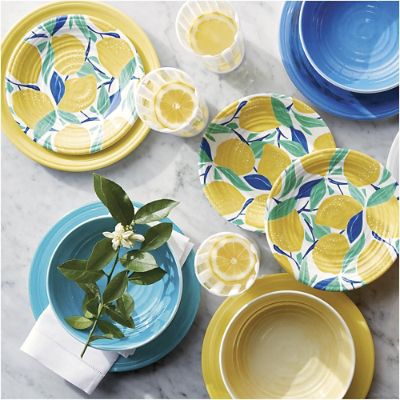 メ*ィ　ディップス&プレートストレージセット Citrus Grove Melamine Side Plates, Set of Four | Frontgate