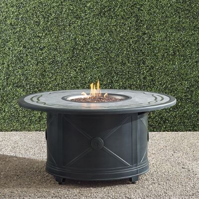 Paloma Round Custom Gas Fire Table Frontgate