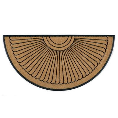 Sunburst Halfround Coco Door Mat Frontgate