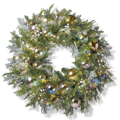 Bubble Ornament Cordless Outdoor 32 Wreath Frontgate
